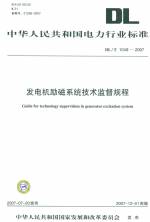 發電機勵磁系統技術監督規程  DL/T 1049-