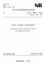 水電工程施工地質(zhì)規(guī)程  NB/T 35007-2013
